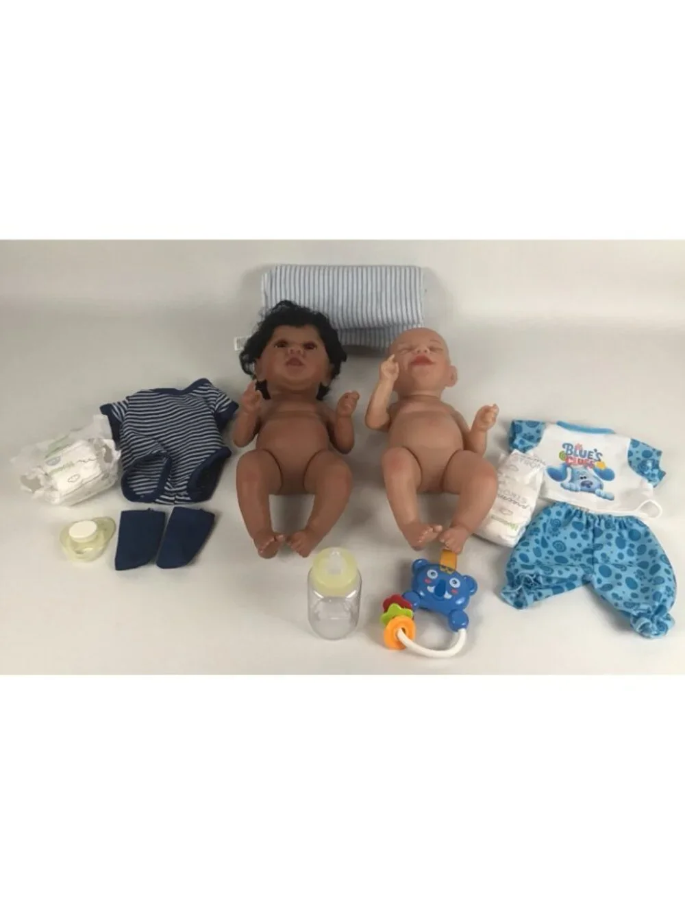 Partial Reborn Doll Baby Lot of 2 Mini Baby’s 12” A/A Full Vinyl Painted Magnet